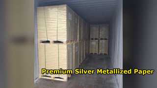Carta metallizzata sottovuoto argento premium per etichette di fascia alta